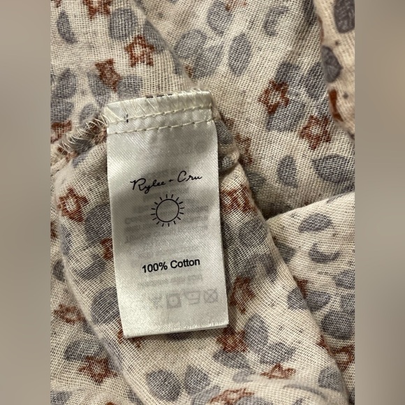 Rylee + Cru Floral Midi Skirt in Cream and Brown - Picture 9 of 13